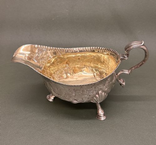 George III Silver Sauceboat, Hallmarked 1775, London