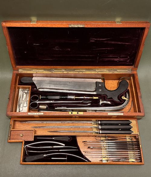 A Good Early/mid 19th Century Boxed Surgeons Tool Set