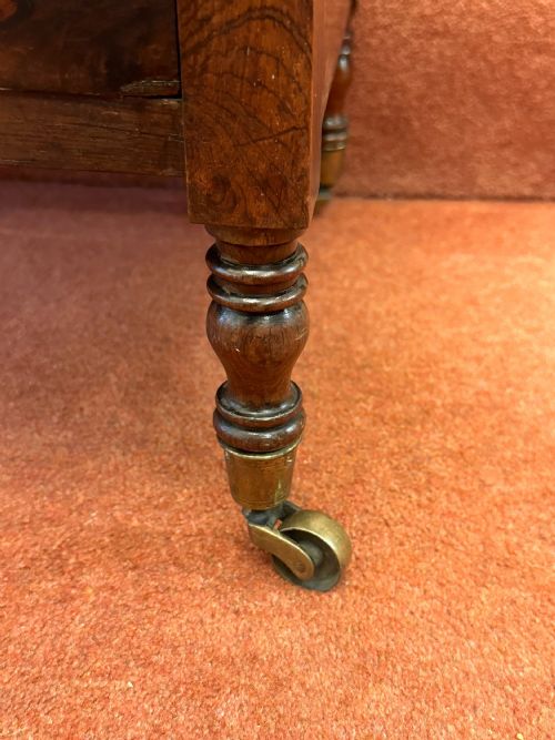 STURDY 19TH CENTURY 4SECTION MAHOGANY CANTERBURY - ADDITIONAL PHOTO 7