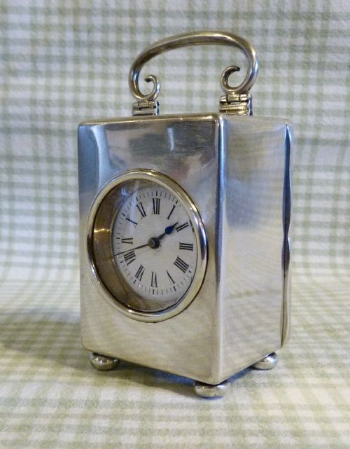 Good Solid Silver 8-Day Carriage Clock
