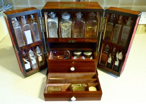 fig 1. ENGLISH FULLY-FITTED APOTHECARY'S CABINET