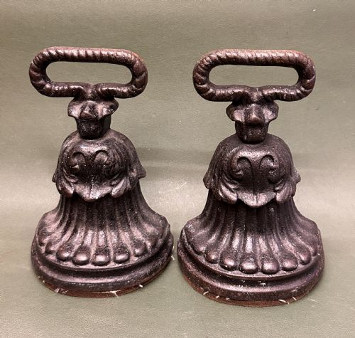 A Pair of 19th Century Kenrick Cast-iron Weighted Doorstops