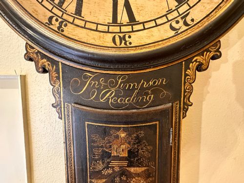 fig 2. A fine quality 18th century TAVERN CLOCK by John Simpson, Reading.