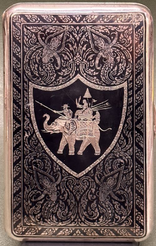fig 1. A Charming Sterling Silver Presentation Cigarette Case