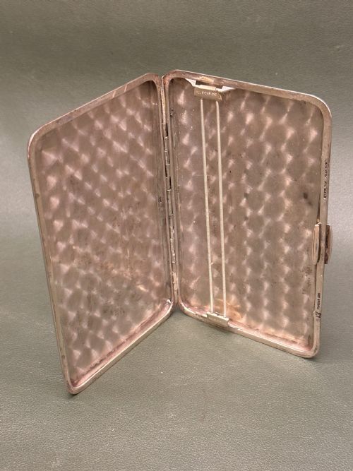 fig 2. A Charming Sterling Silver Presentation Cigarette Case