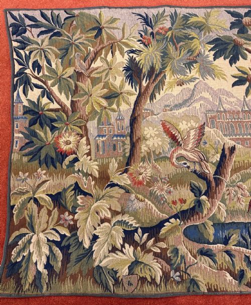 fig 1. A 18th century style French Tapestry - Woodland scene
