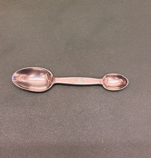 Rare Silver Double-ended Medicine Spoon by George Unite, Birmingham 1839