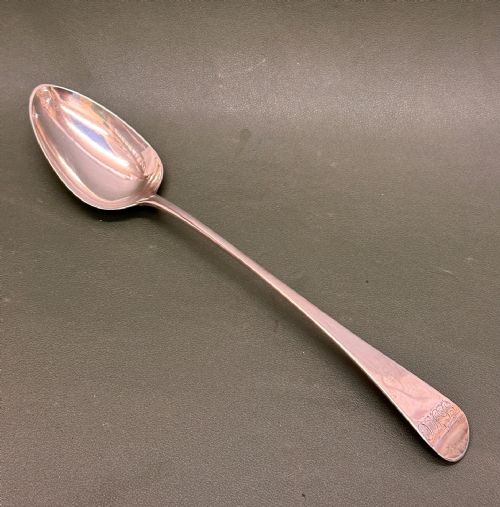 George III Hallmarked Silver Basting Spoon, London 1796 (Eley & Fearn)