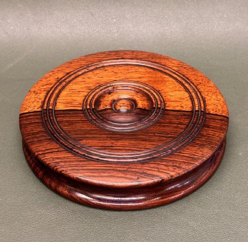 Early 19th Century Treen (Laburnum) Circular Box and Cover