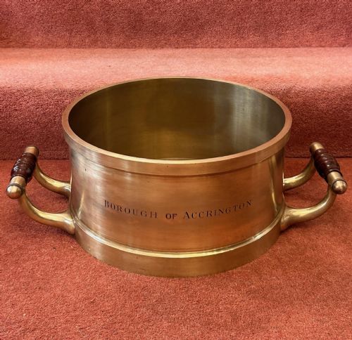 Solid Bronze Half-bushel Imperial Measure for the Borough of Accrington, Lancashire, C.1932
