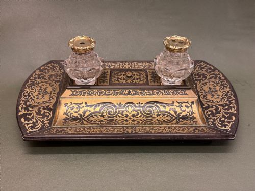 Silver-mounted Boulle Desk Stand