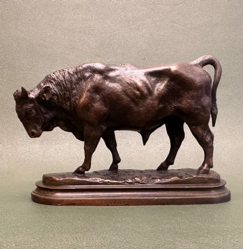 Fine French Bronze Bull Signed by Rosa Bonheur (1822-1899)