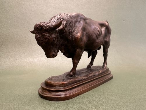 fig 1. Fine French Bronze Bull signed by Rosa Bonheur (1822-1899)