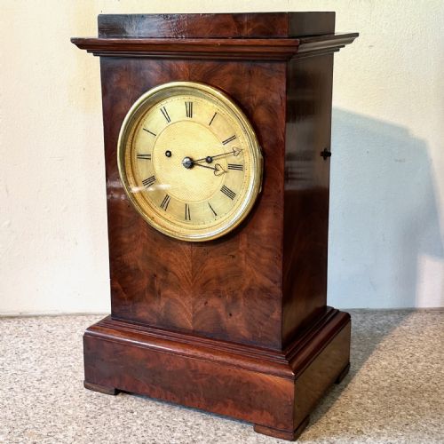 English Twin Fusee Striking Mantel Clock