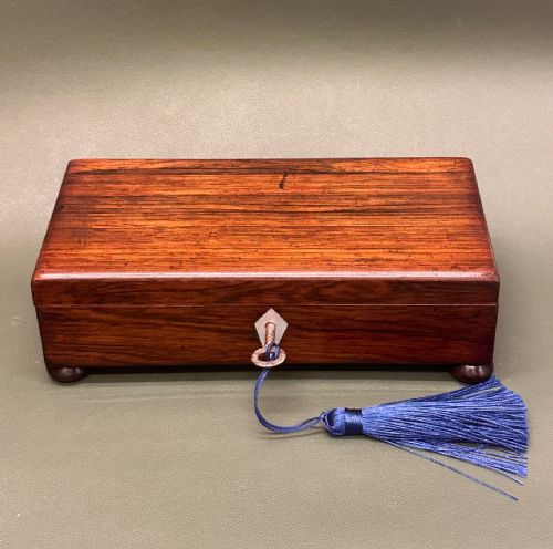 William IV Period Rosewood Glove / Pencil Box