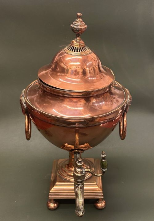 18th Century 'Adam Period' Copper Tea Urn on Stand
