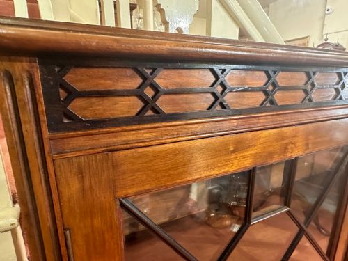 fig 1. Edwardian Mahogany Astragal-Glazed Bookcase / Display cabinet.