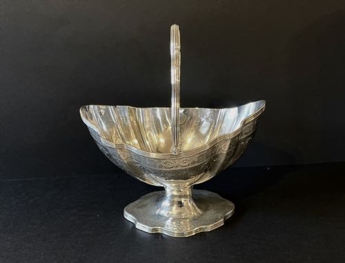 George III Silver Sugar Basket