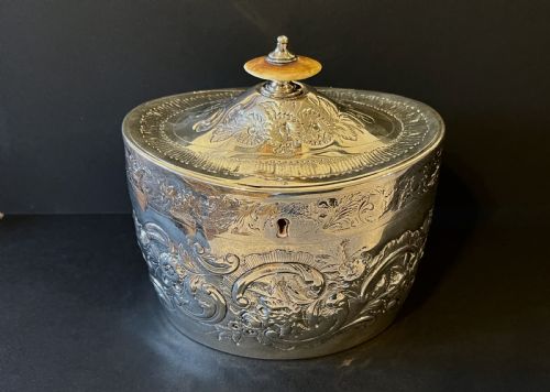 A Georgian Silver Tea Caddy