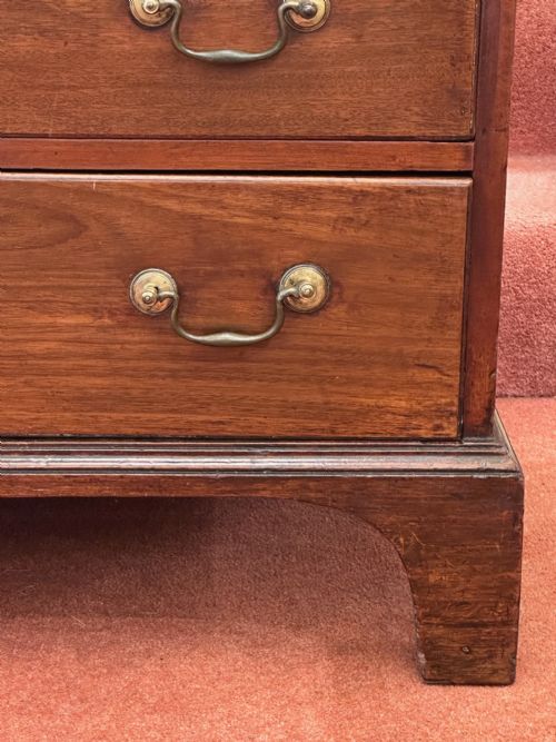fig 1. Late 18th century mahogany Chest-of-Drawers (width 75.5 cm)