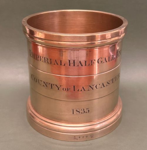 Bronze Imperial Half-gallon Measure, 1835, County of Lancaster