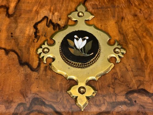 BRASS BOUND 'FIGURED' WALNUT CARDGAMES BOX BY GEORGE BETJEMANN - ADDITIONAL PHOTO 4