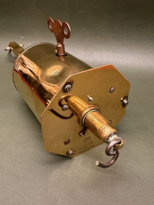 fig 1. Interesting 19th century brass clockwork Rotisserie 'hook' by Salter