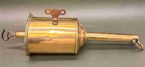 Interesting 19th Century Brass Clockwork Rotisserie 'Hook' by Salter