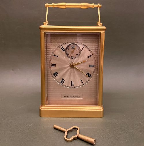 Early French Striking Carriage Clock by Henry Marc, C.1840