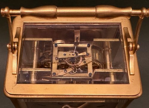 fig 2. Early French striking Carriage Clock by Henry Marc, c.1840