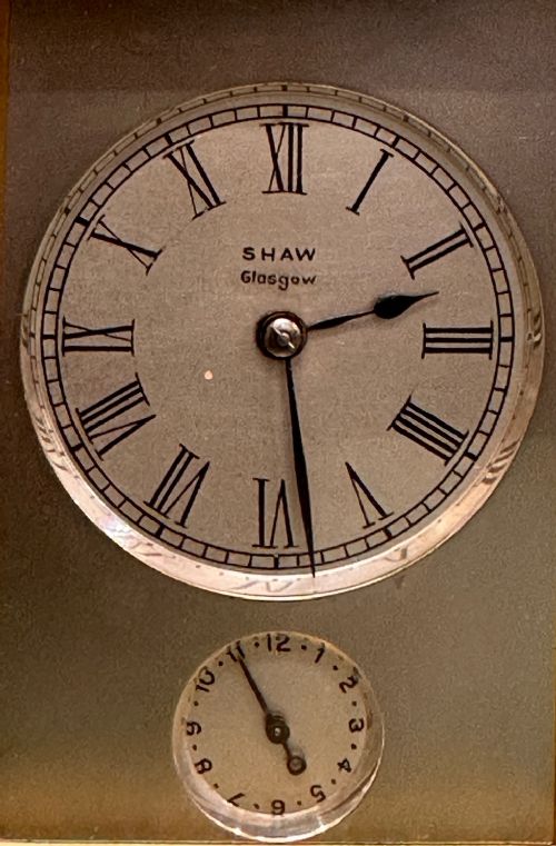 fig 1. French Strike-Repeating Carriage Clock originally retailed by Shaw of Glasgow, c.1880-1890