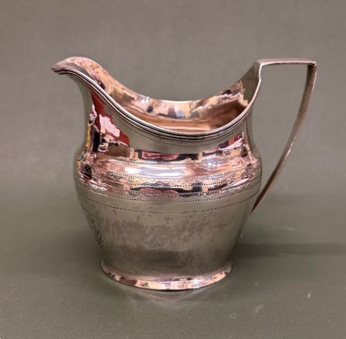 George III Hallmarked Silver Cream Jug, London 1806
