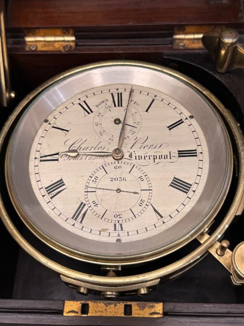 fig 2. A Good 19th century 54-hour Marine Chronometer, by Charles Piers of Liverpool