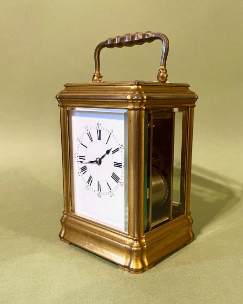 fig 1. FINE FRENCH CARRIAGE CLOCK BY HENRI JACOT
