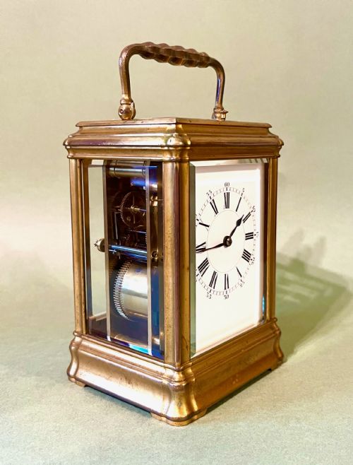 fig 2. FINE FRENCH CARRIAGE CLOCK BY HENRI JACOT