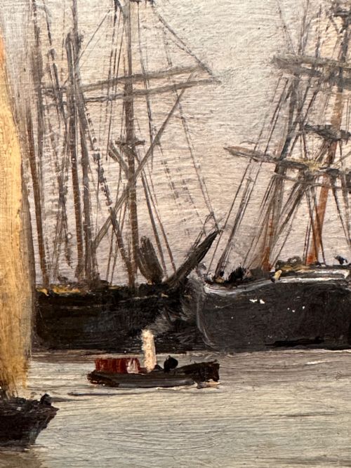 fig 1. Frederick J. Sang (fl. 1877-1901) - A fine PAIR of gilt-framed Marine Oil Paintings on Canvas