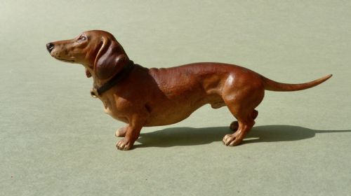 "Vienna" Cold-painted Bronze Dachshund