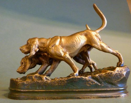 fig 1. A. DUBUCAND: A GOOD FRENCH BRONZE GROUP