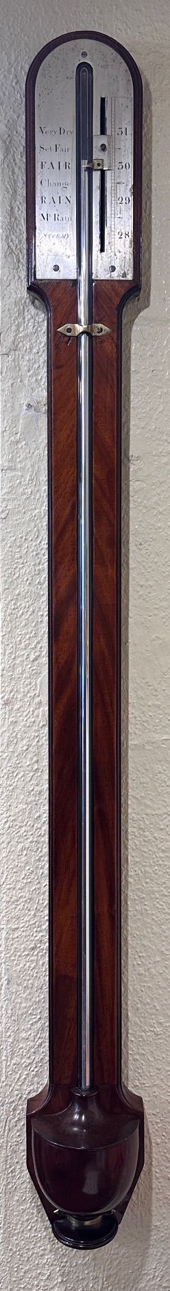 Late 18th/early 19th Century Rosewood Stick Barometer by Matthew Berge, London