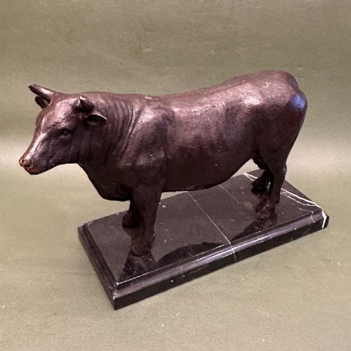 Early 20th Century Bronze Bull (Unsigned) 25cm Long