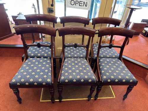 Set of Six Early/mid 19th Century Mahogany Dining Chairs