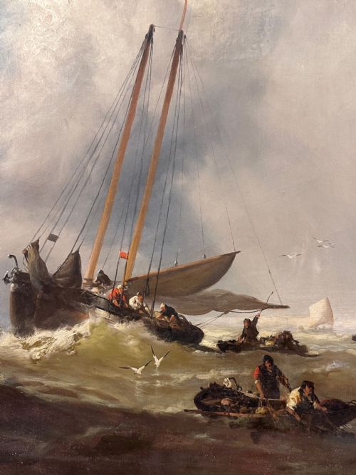 fig 2. Impressive 19th century Framed Oil Painting -