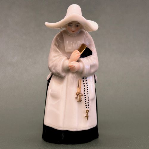 Royal Worcester Candle Snuffer - "Nun" Model No: 68. Puce Mark 1918.