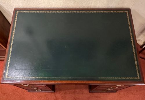 fig 4. Mahogany Partners Pedestal Desk by D. Bianco & Sons, London, 1910-1920