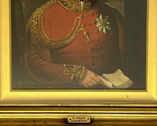 fig 1. GEORGE DAWE: PORTRAIT OF THE DUKE OF YORK