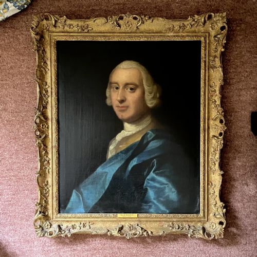 fig 1. A VERY FINE GEORGIAN PORTRAIT, OIL ON CANVAS