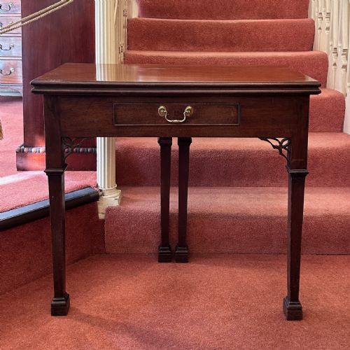 A George III (C.1770) Mahogany Fold-out Tea Table