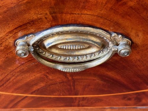 REGENCY PERIOD MAHOGANY BEDSIDE CABINET WITH A PULLOUT STEP - ADDITIONAL PHOTO 8