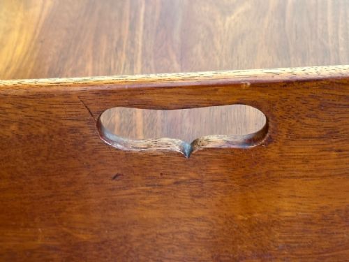 REGENCY PERIOD MAHOGANY BEDSIDE CABINET WITH A PULLOUT STEP - ADDITIONAL PHOTO 9