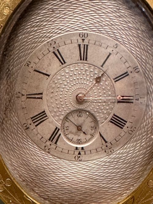 fig 2. Victorian Gilt Metal Strut Clock in the manner of Thomas Cole